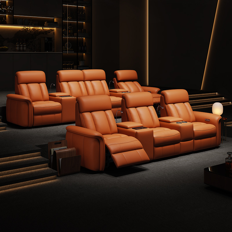 Home Cinema Recliners - Modern Home Theater Recliner Furniture Set