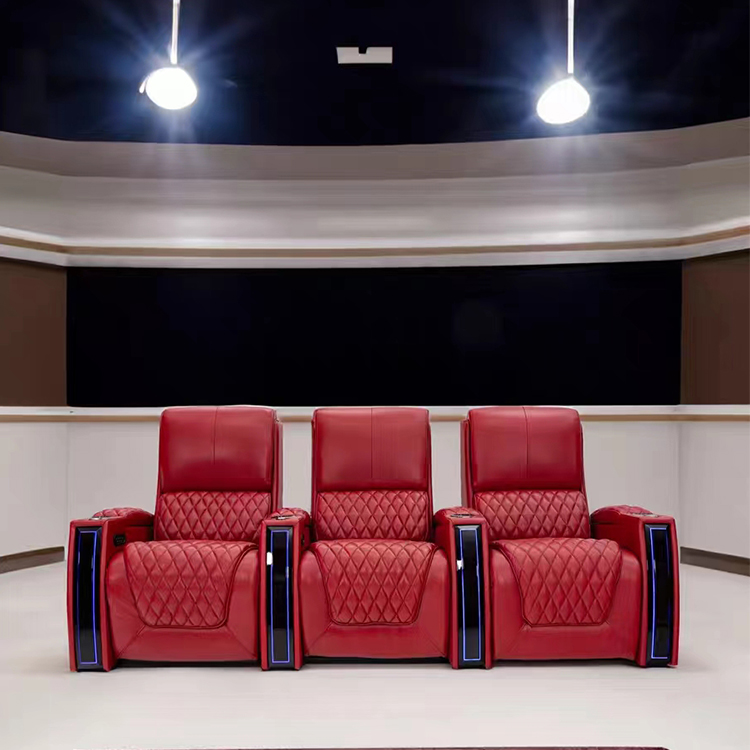 Home Cinema Recliners - Factory Customized Electric Seating Leather Movie
