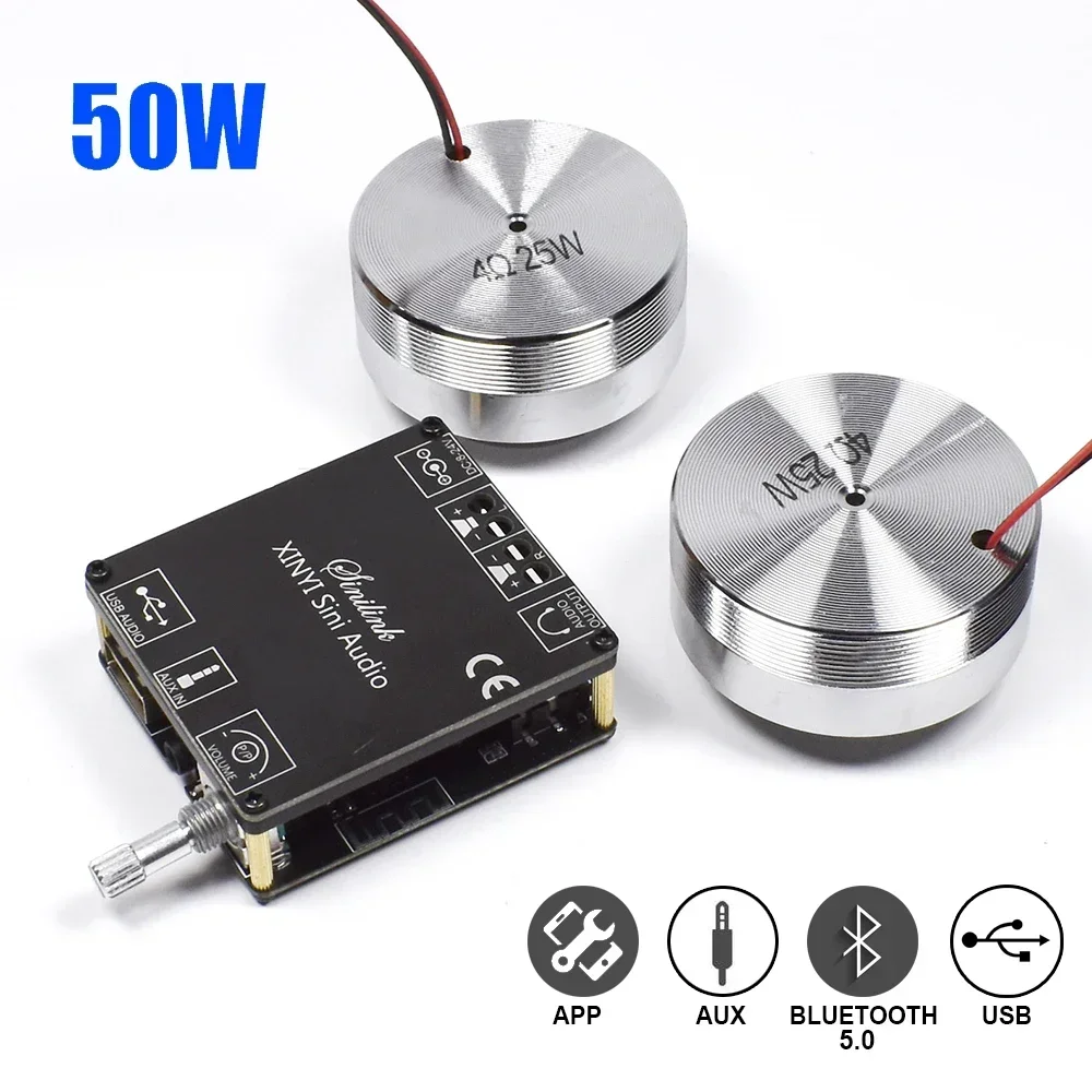 Home Cinema Unit - 2*25W Portable Stereo Vibration Speaker Audio
