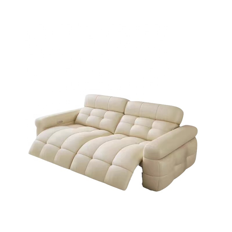 Home Cinema Recliners - Custom Electric Convertible Genuine Leather Home