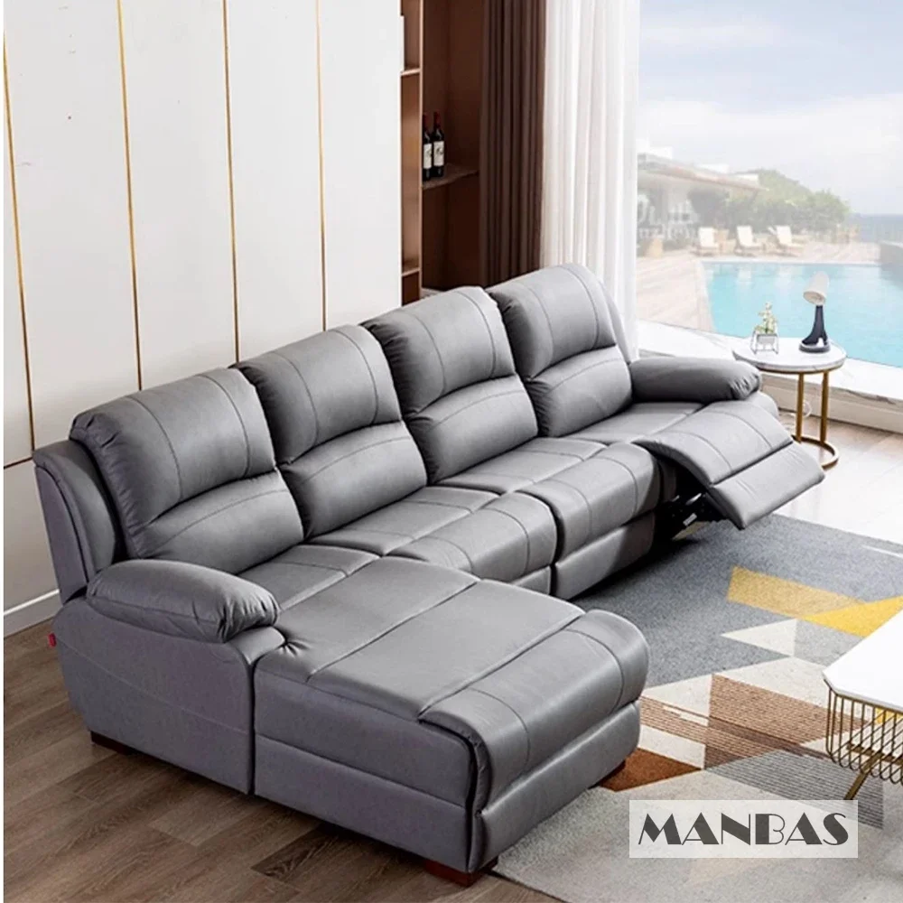 Genuine Leather Manual Electri - đánh giá và giá Home Cinema Couch