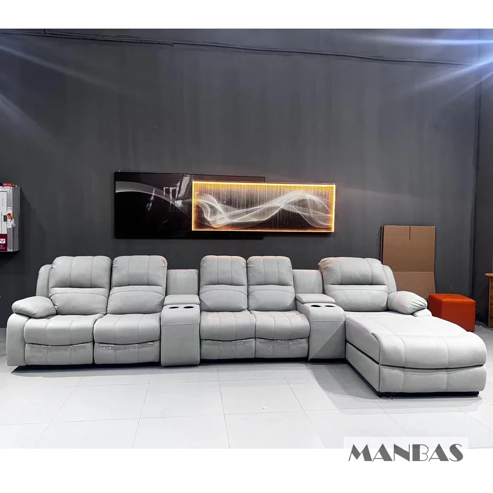 Genuine Leather Manual Electri - đánh giá và giá Home Cinema Couch