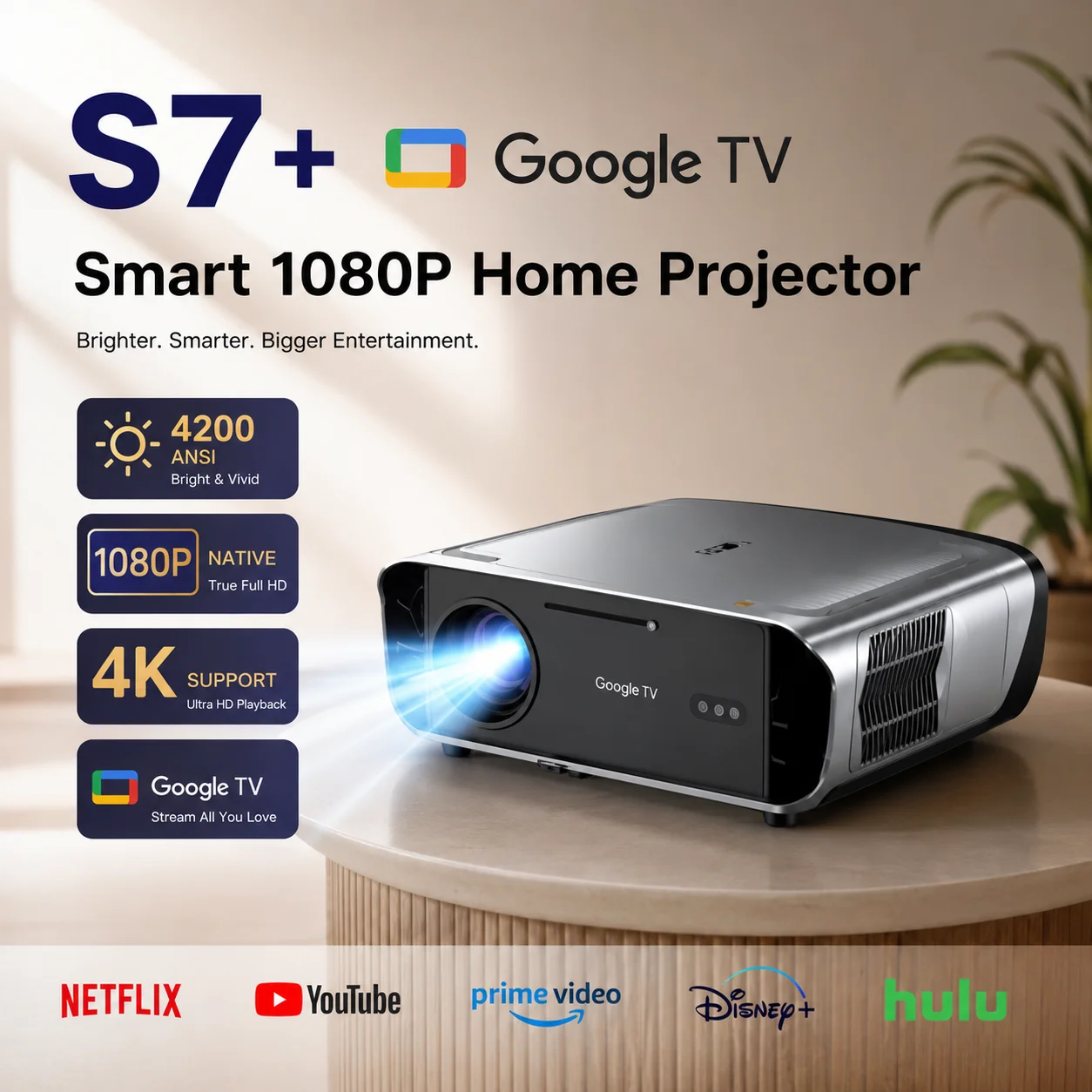 S7 4200ANSI Native 1080P 4K UH - đánh giá và giá Home Cinema Couch