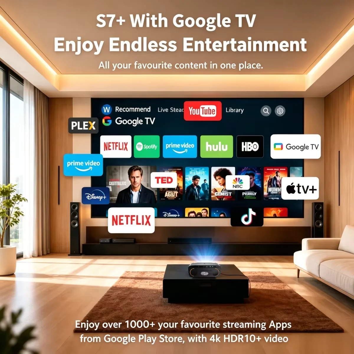 S7 4200ANSI Native 1080P 4K UH - đánh giá và giá Home Cinema Couch