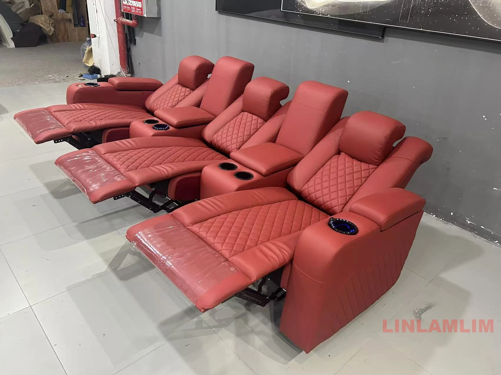 Linlamlim Luxury 3-Seat Reclin - đánh giá và giá Home Cinema Recliners