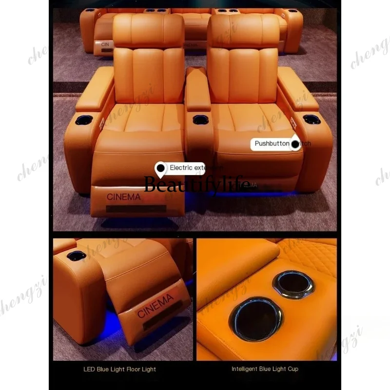 G153 Luxury Genuine Leather El - đánh giá và giá Home Cinema Recliners