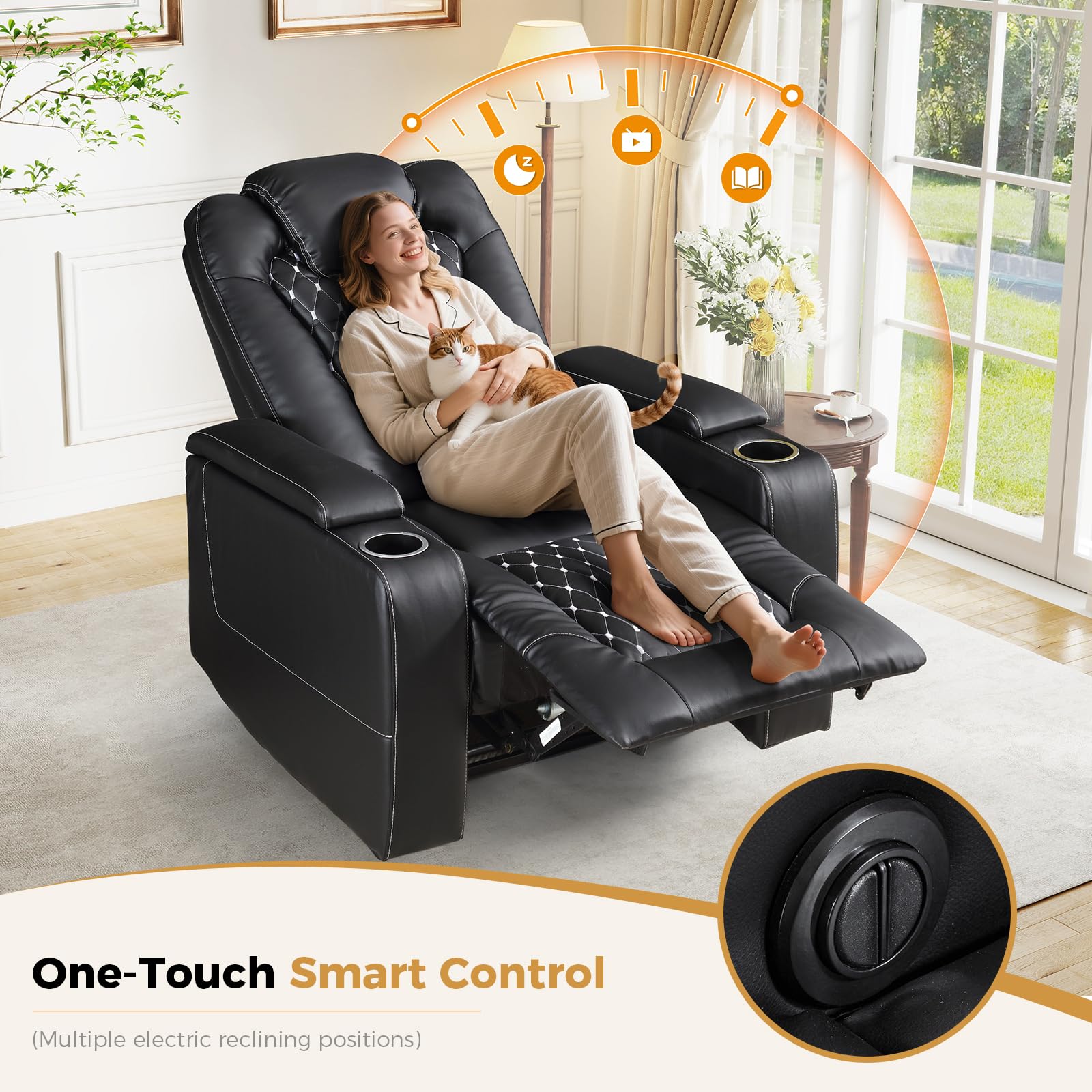 Electric Power Recliner Chair  - đánh giá và giá Home Cinema Couch