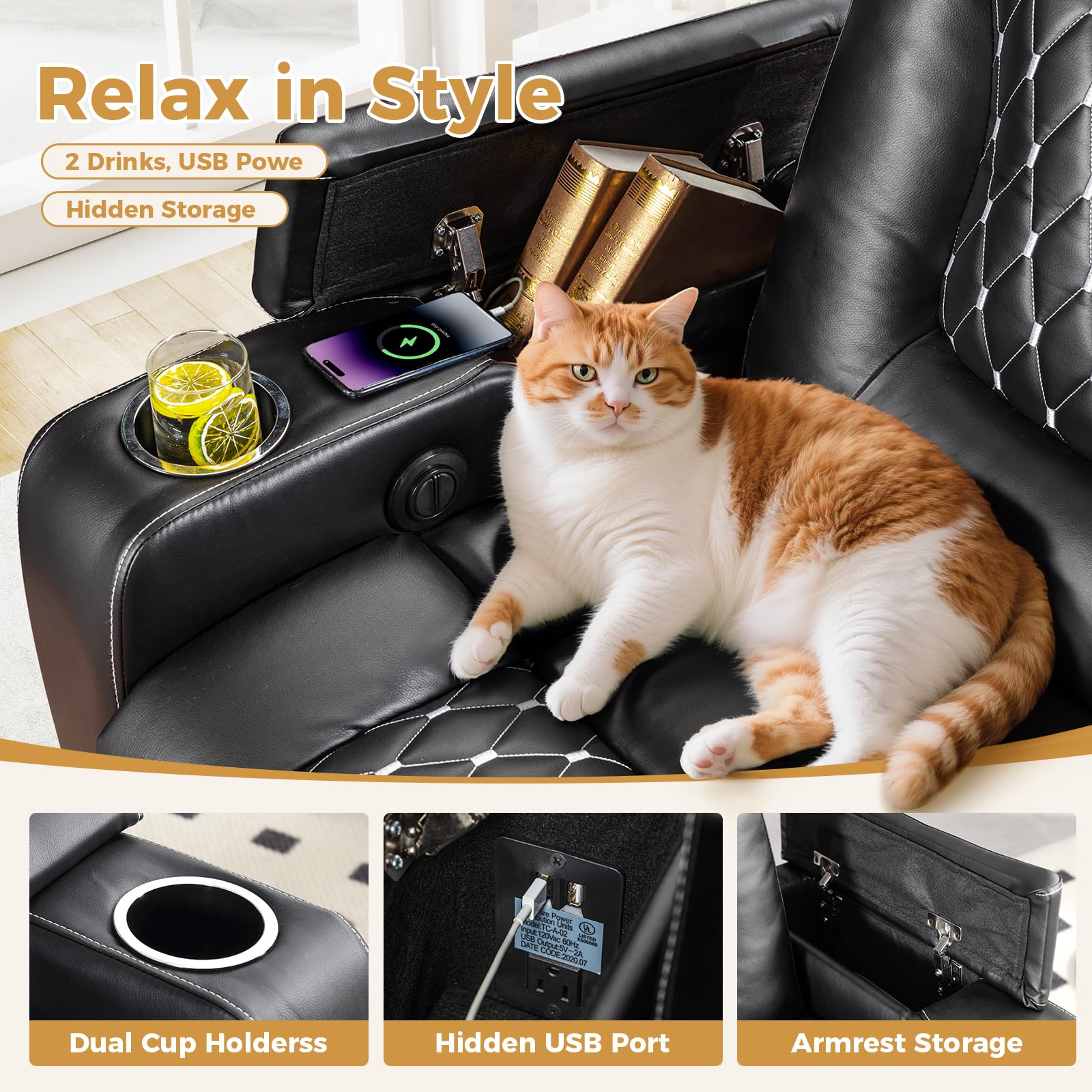 Electric Power Recliner Chair  - đánh giá và giá Home Cinema Couch