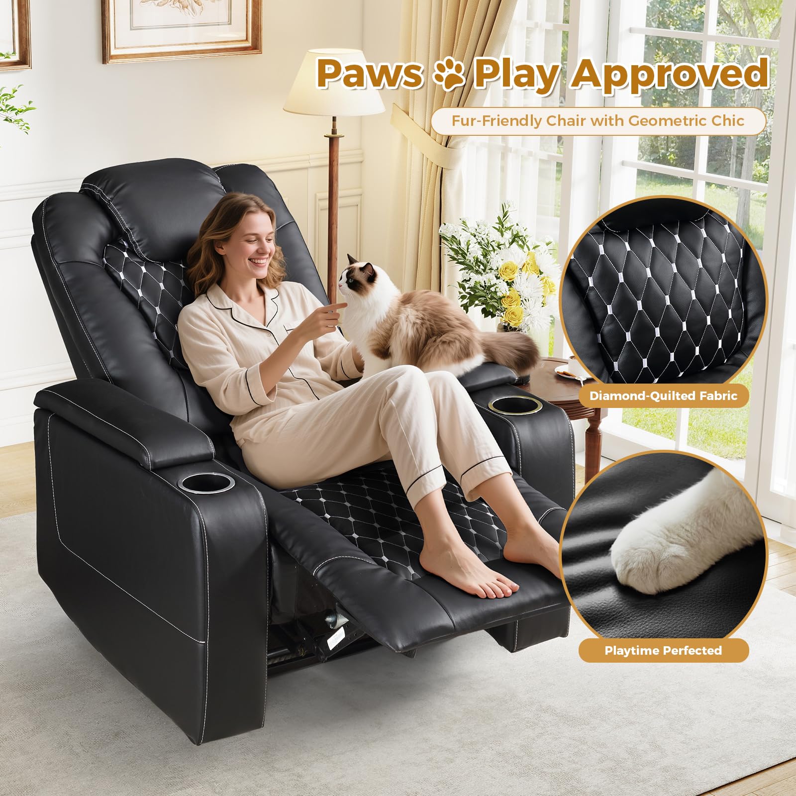 Electric Power Recliner Chair  - đánh giá và giá Home Cinema Couch
