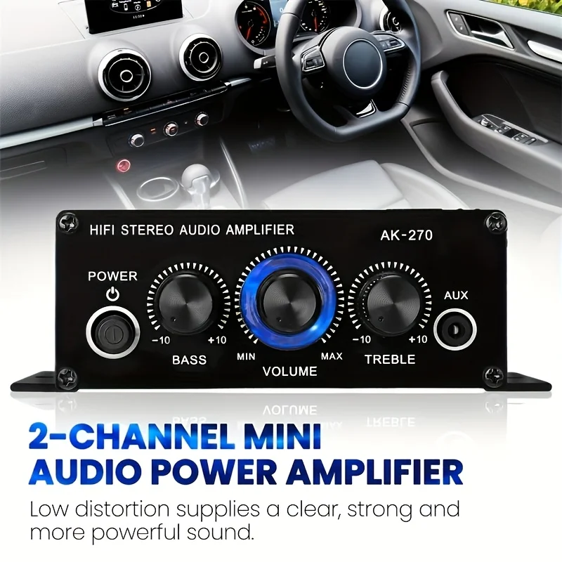AK-270 400W Mini Power Amplifi - đánh giá và giá Home Cinema Unit
