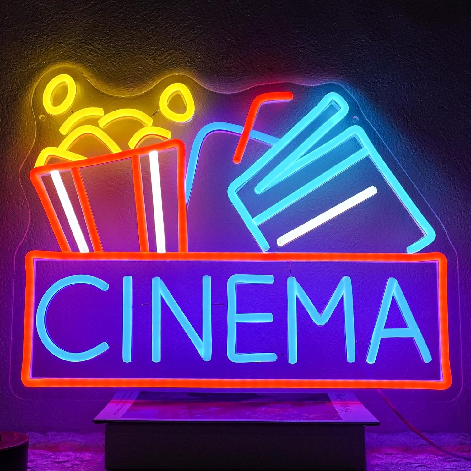 Cinema Neon Sign USB Powered L - đánh giá và giá Home Cinema Night