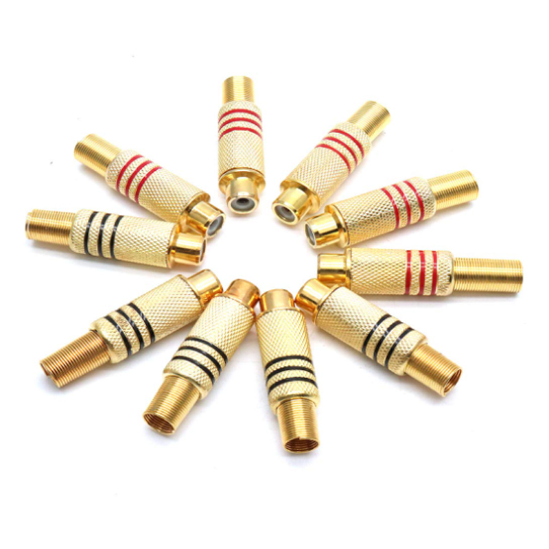 4PCS RCA Plug Gold Plated Sold - đánh giá và giá Home Cinema Unit